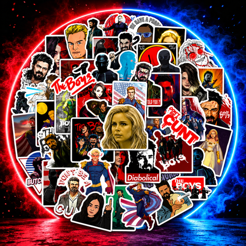 50 TV Show Boys Stickers Pack